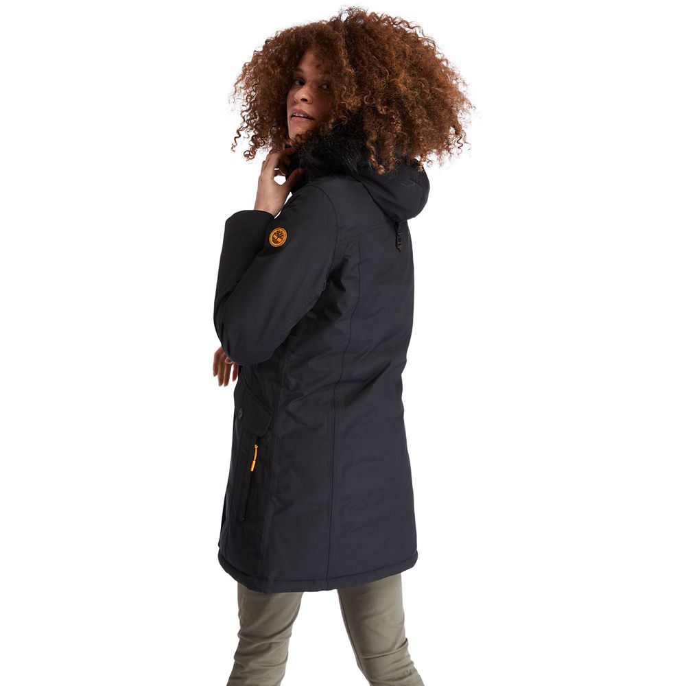 Timberland Womens Parka Waterproof Parka - Black - India QV5047298